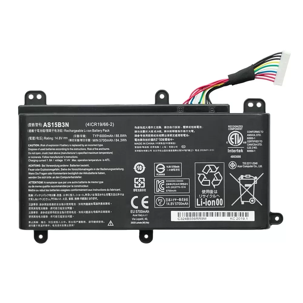 Аккумулятор для ноутбука Acer Predator 15 G9-591R, G9-591, AS15B3N