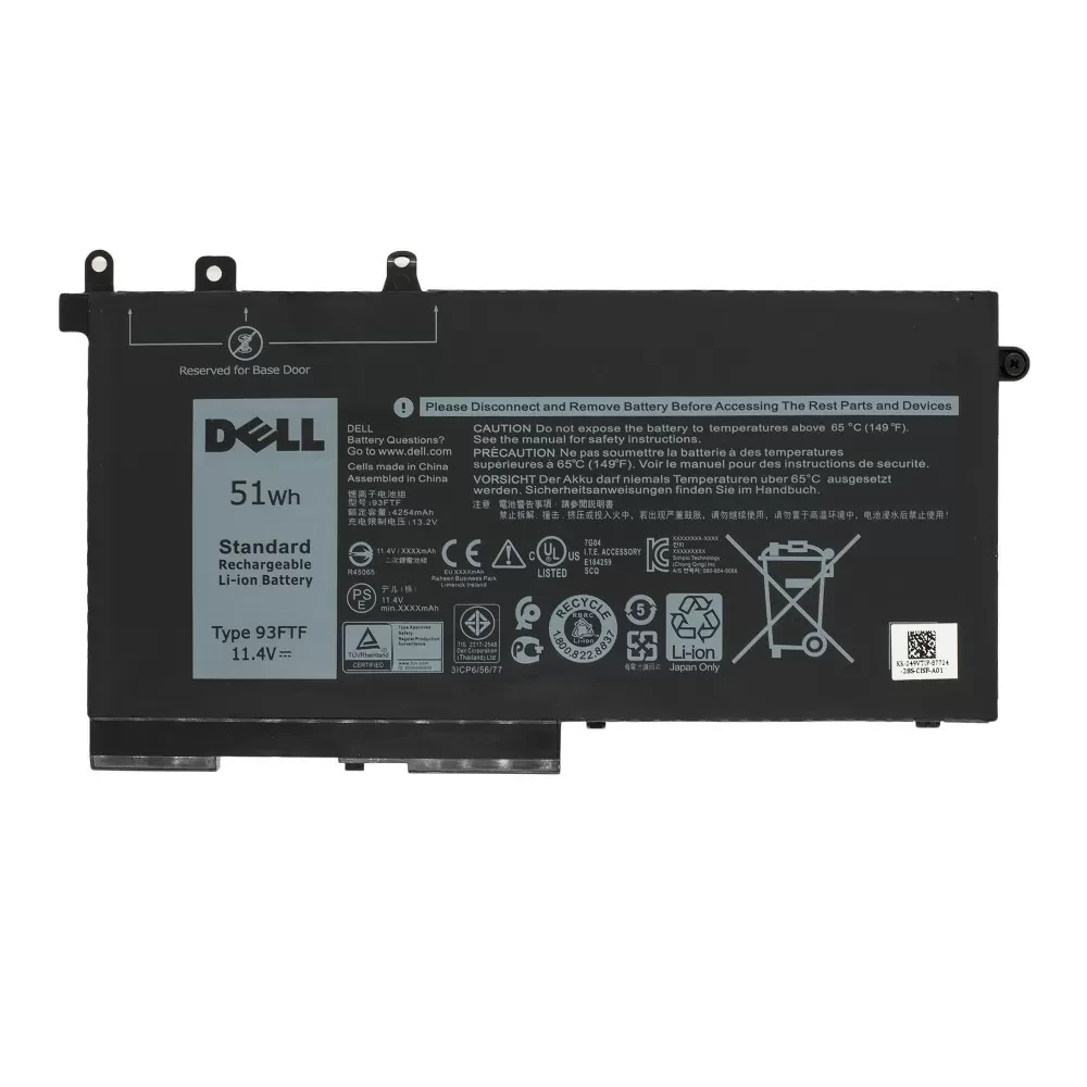 Аккумулятор для ноутбука Dell Latitude 5480, 5488, 5490 93FTF