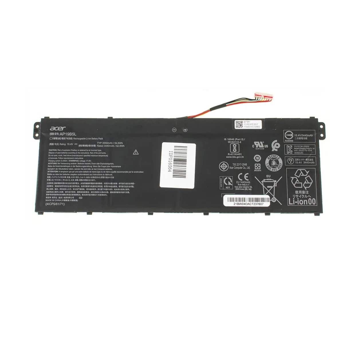 Аккумулятор для ноутбука Acer AP19B5L 4ICP5/61/71