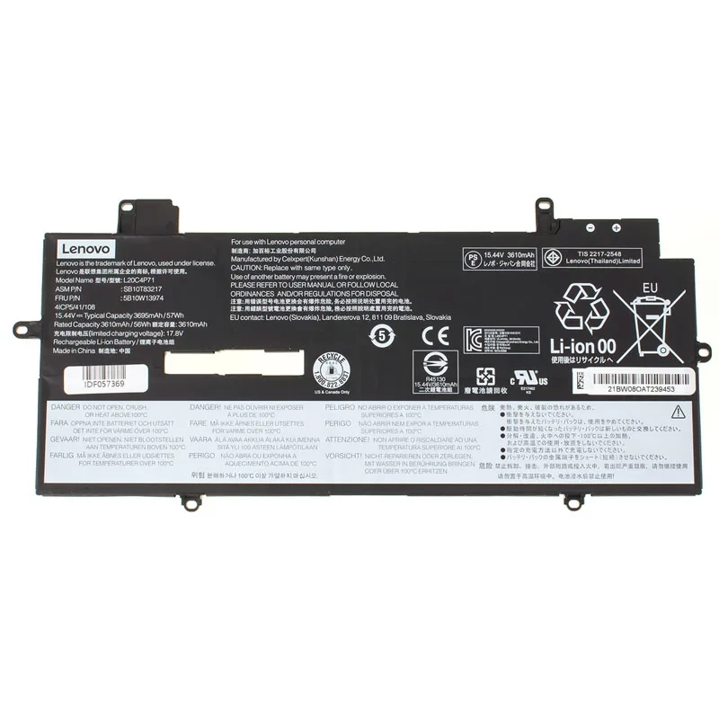 Аккумулятор для ноутбука Lenovo L20D4P71, L20L4P71, L20M4P71