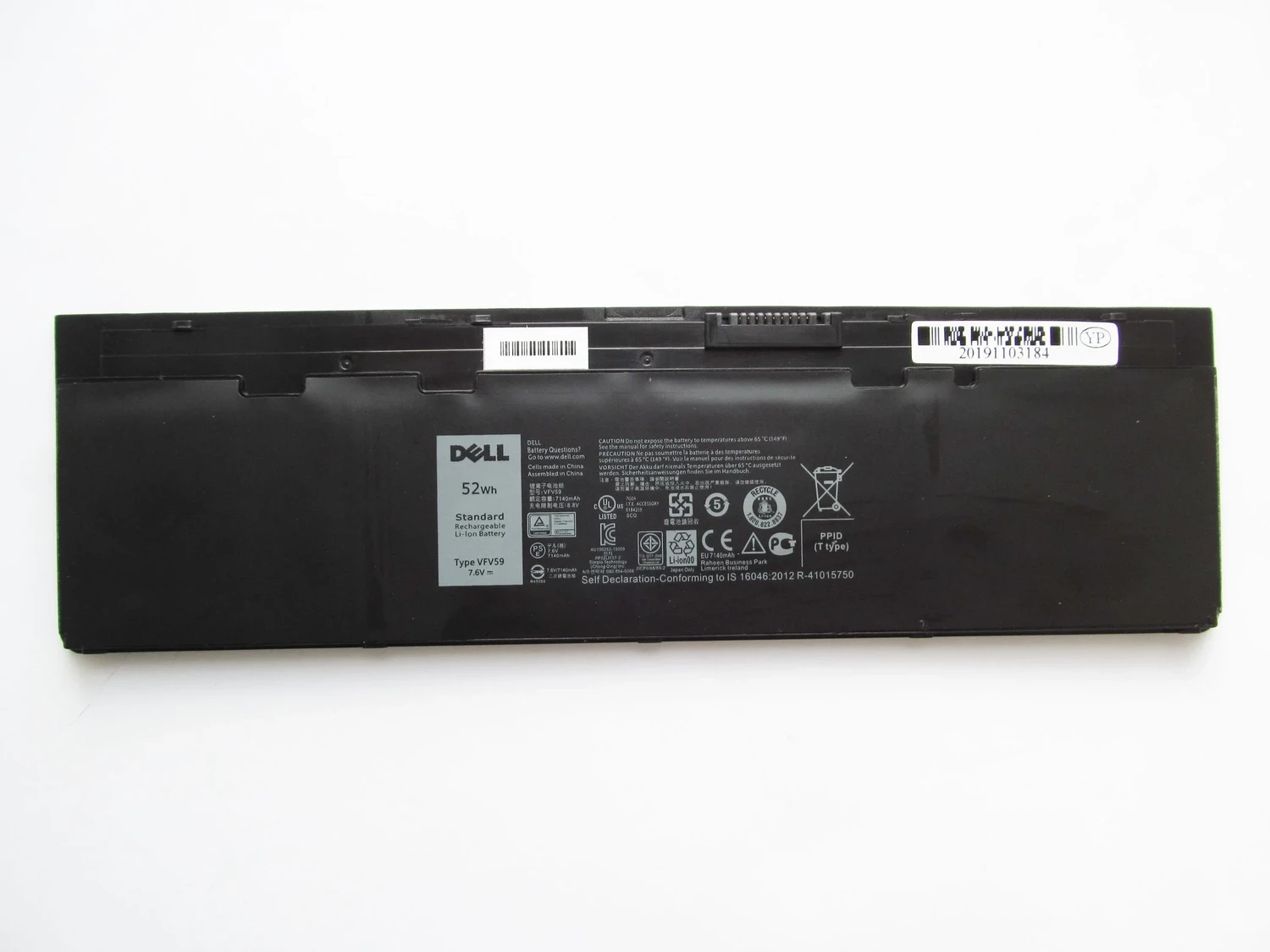 Original Аккумулятор для Dell Latitude E7240, E7250, 7000, WD52H VFV59 F3G33 GHT4X GVD76 HJ8KP J0MTR NCVF NTC8R 0KWFFN 9C26T J31N7 W57CV