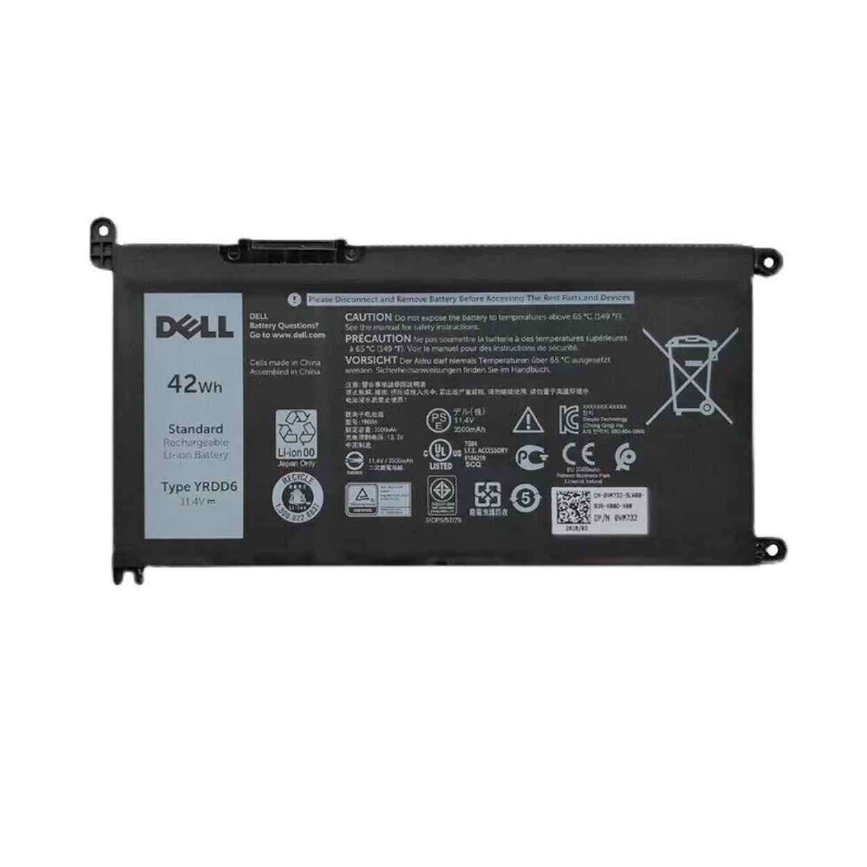 Аккумулятор для ноутбука Dell 01VX1H 0VM732 VM732 YRDD6