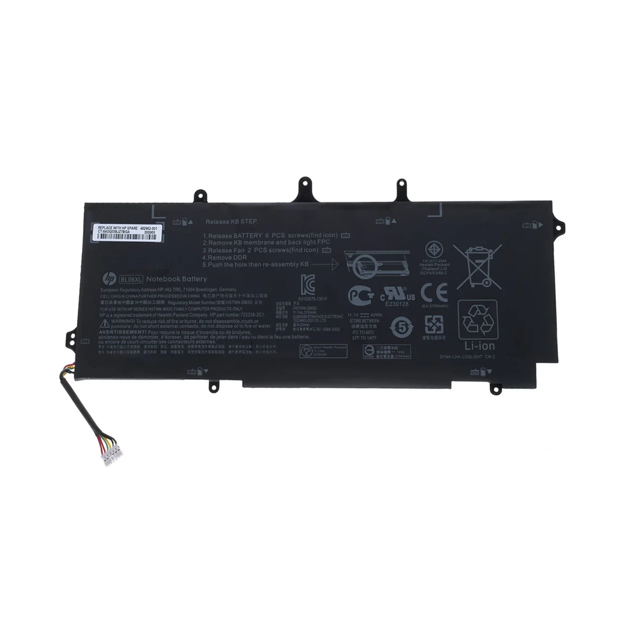 Аккумулятор для ноутбука HP Elitebook 1040 G1, 1040 G2 / BL06XL