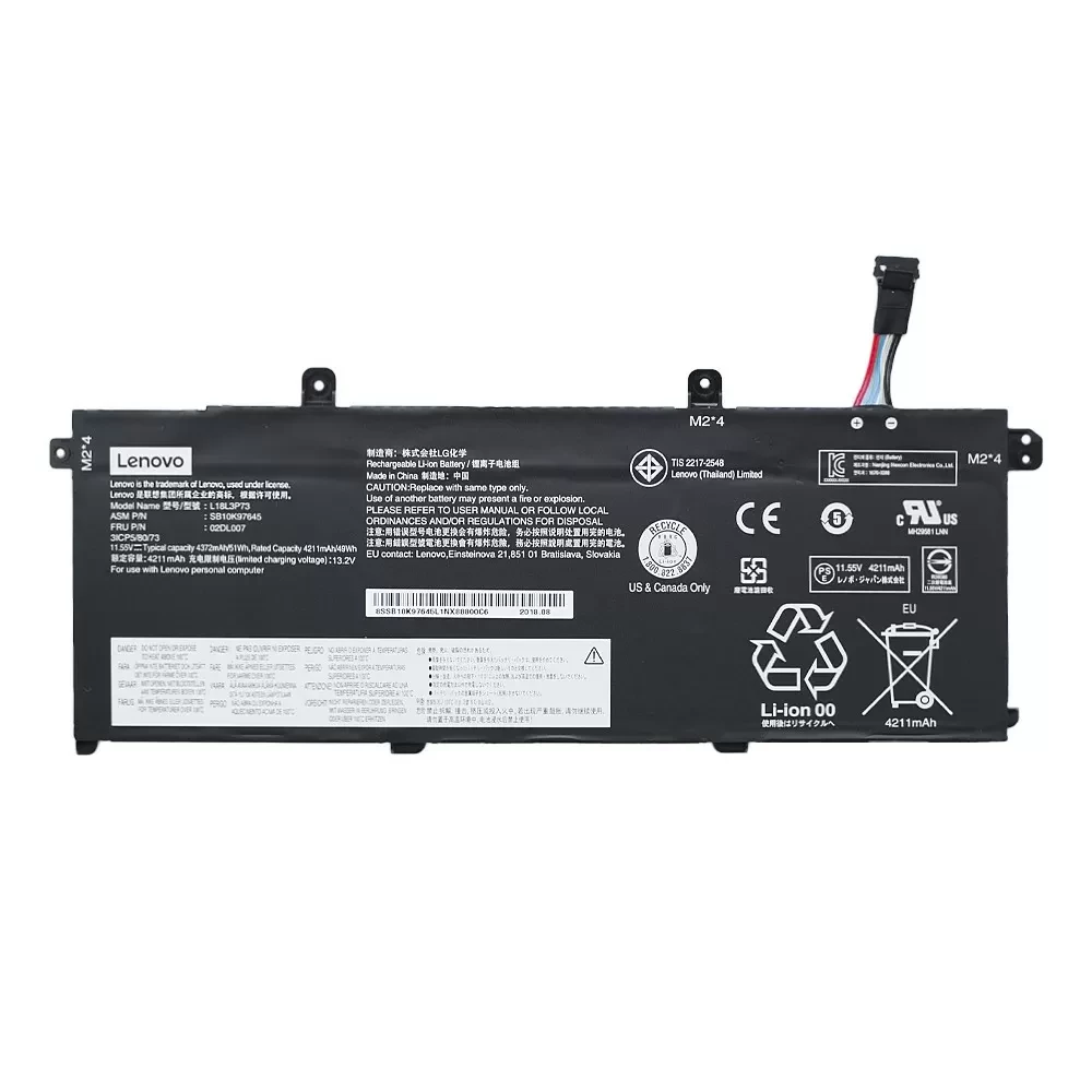 Аккумулятор для ноутбука Lenovo 5B10W51831, 5B10W51832, SB10K97650