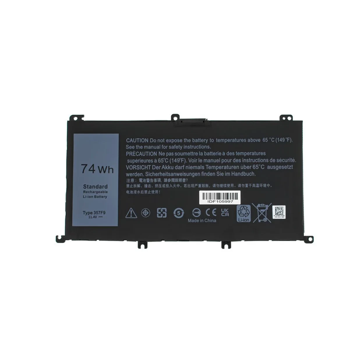 Аккумулятор для ноутбука Dell Inspiron 15 7000, 15 7557, 15 7559, 15 7567, 15 5576, 15 5577, 15 7566, P65F, P57F, 357F9 OEM