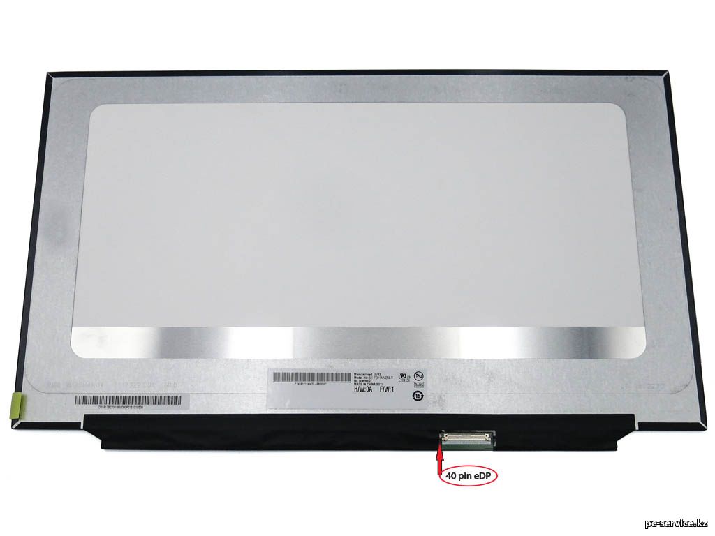 Матрица (экран) для ноутбука 173" коннектор 40 pin (eDP) 1920x1080 Full HD 144Hz B173HAN044 N173HCE-G33 B173HAN032 LP173WFG(SP)(B1)